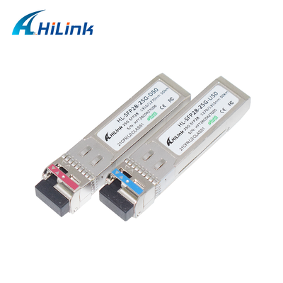 25Gb/s 50Km SFP28 BIDI Transceivers APD+PIN LC Connector SFP28 โมดูลออปติกอล DOM