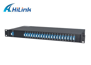 40CH AAWG DWDM โมดูล MUX DEMUX เส้นใยเดี่ยว 0.7m ความยาว C21-C60 ตัวเชื่อมต่อ LC / UPC